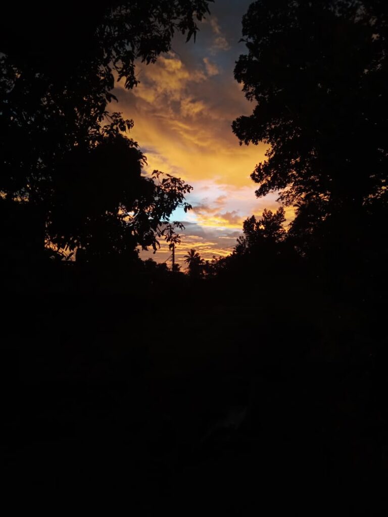 Sri Lankan sky just after a rain stopped